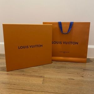 Louis Vuitton purse box and bag